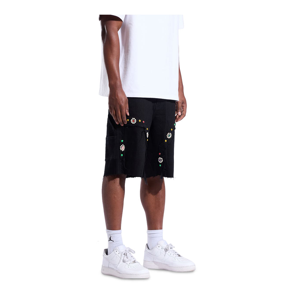 Men's Crysp Denim Shorts Black CRY-SUM26-021-JETBK