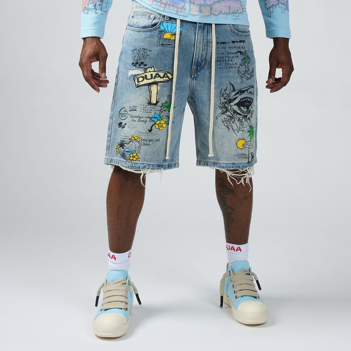 Men's Duaa Surf Short Blue Surf-Blue