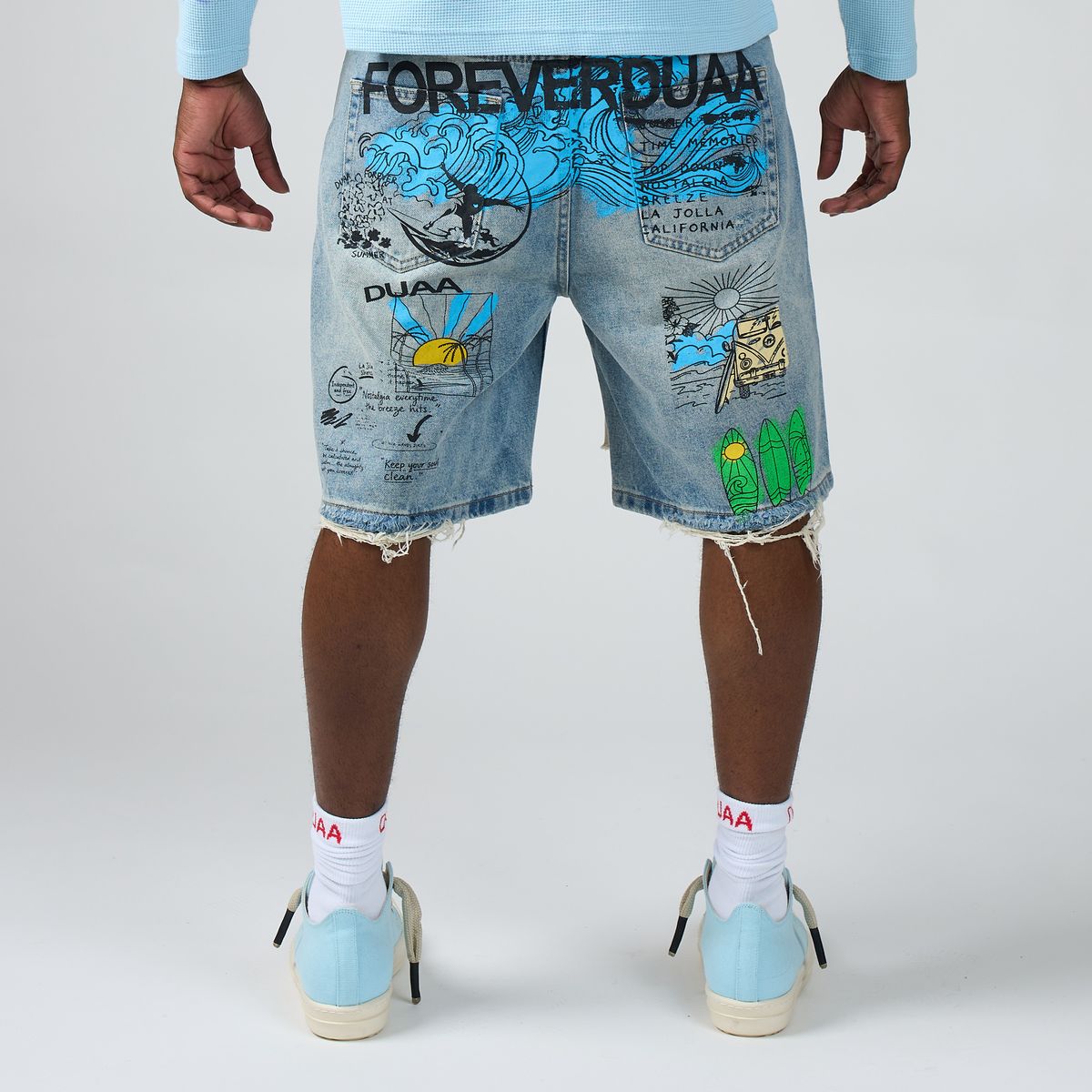 Men's Duaa Surf Short Blue Surf-Blue