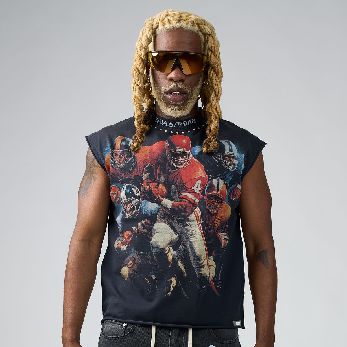Men's Duaa Squad Cutoff T-Shirt Grey Squad-grey