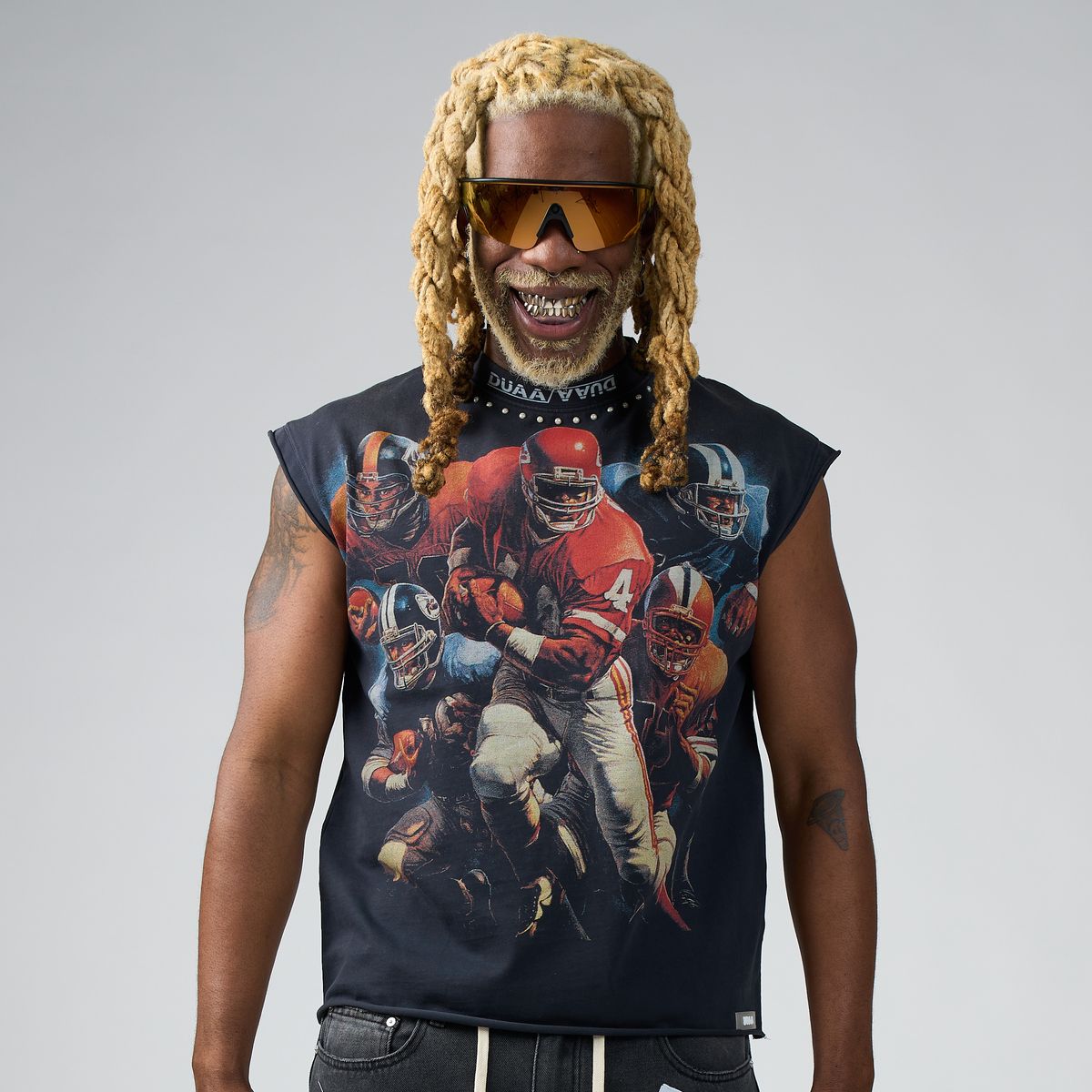 Men's Duaa Squad Cutoff T-Shirt Grey Squad-grey