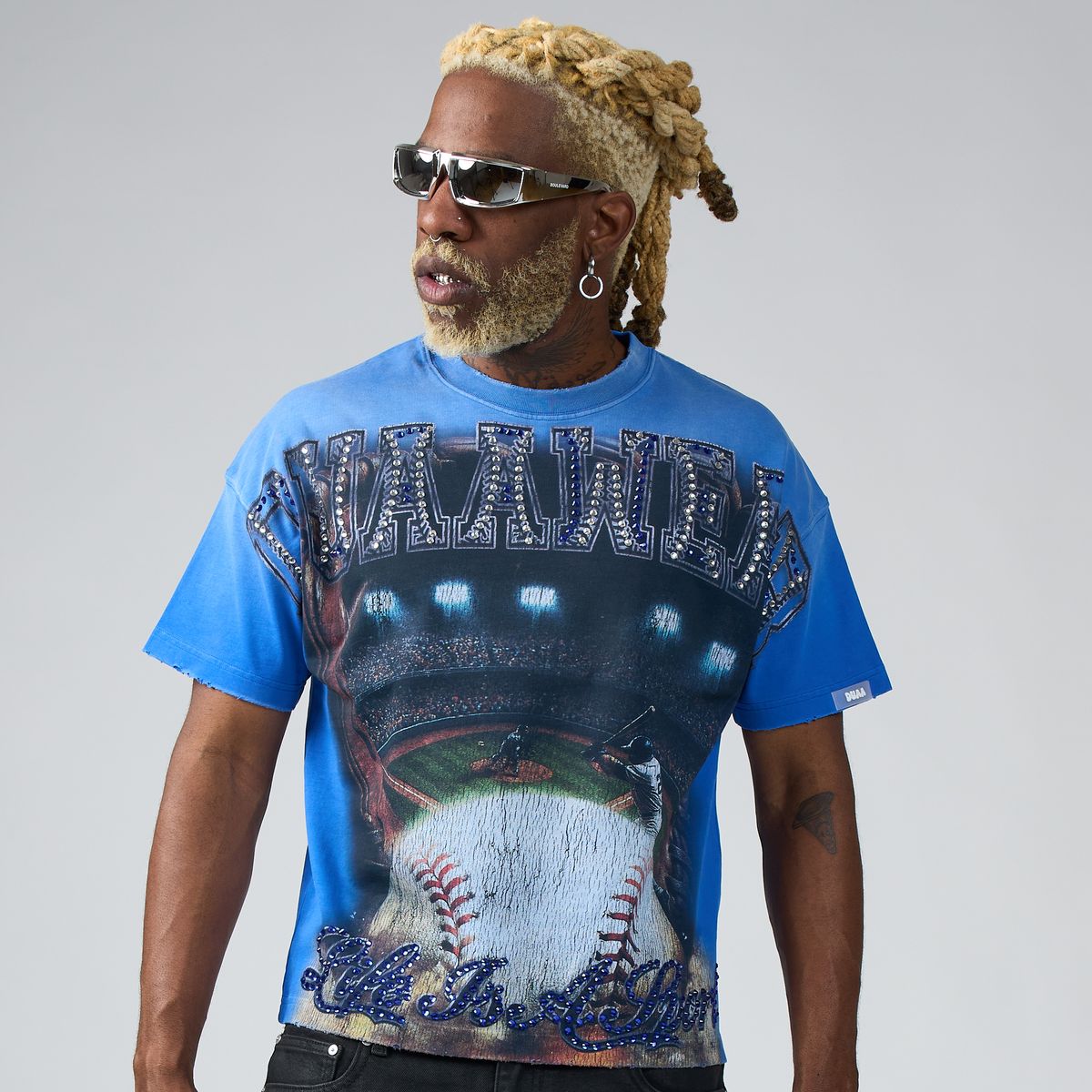 Men's Duaa Homerun T-Shirt Blue Homerun-blue