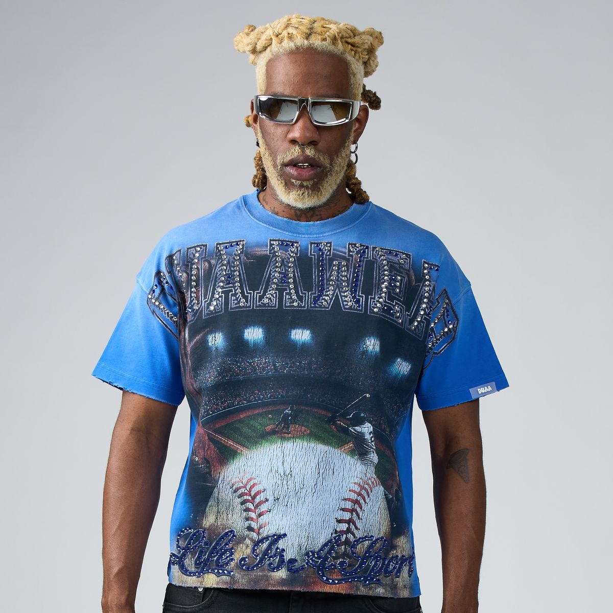Men's Duaa Homerun T-Shirt Blue Homerun-blue