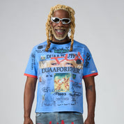Men's Duaa Thoughts T-Shirt Blue Thoughts-blue