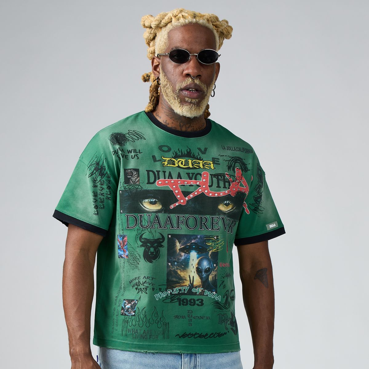 Men's Duaa Amazon T-Shirt Green Amazon-Grn