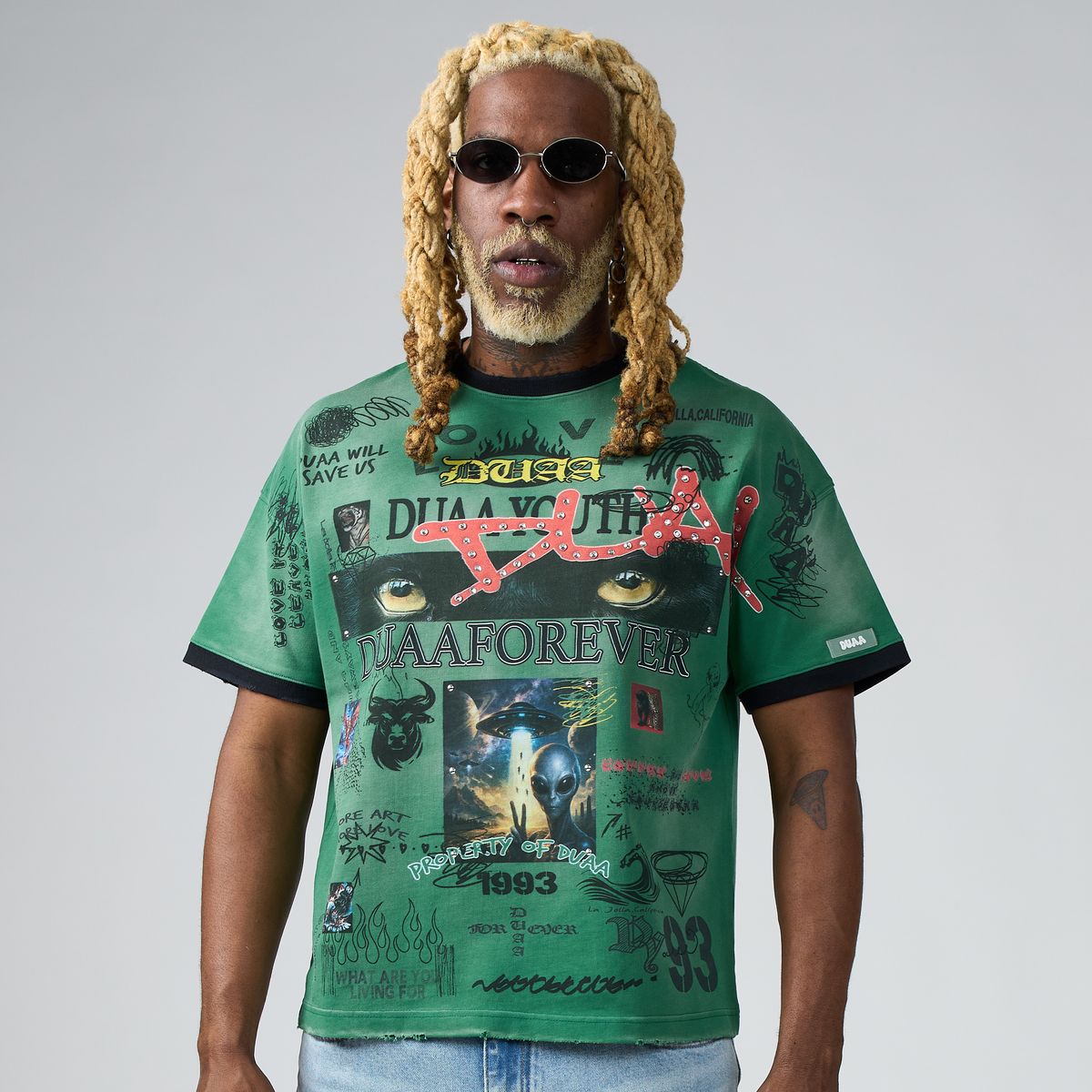 Men's Duaa Amazon T-Shirt Green Amazon-Grn