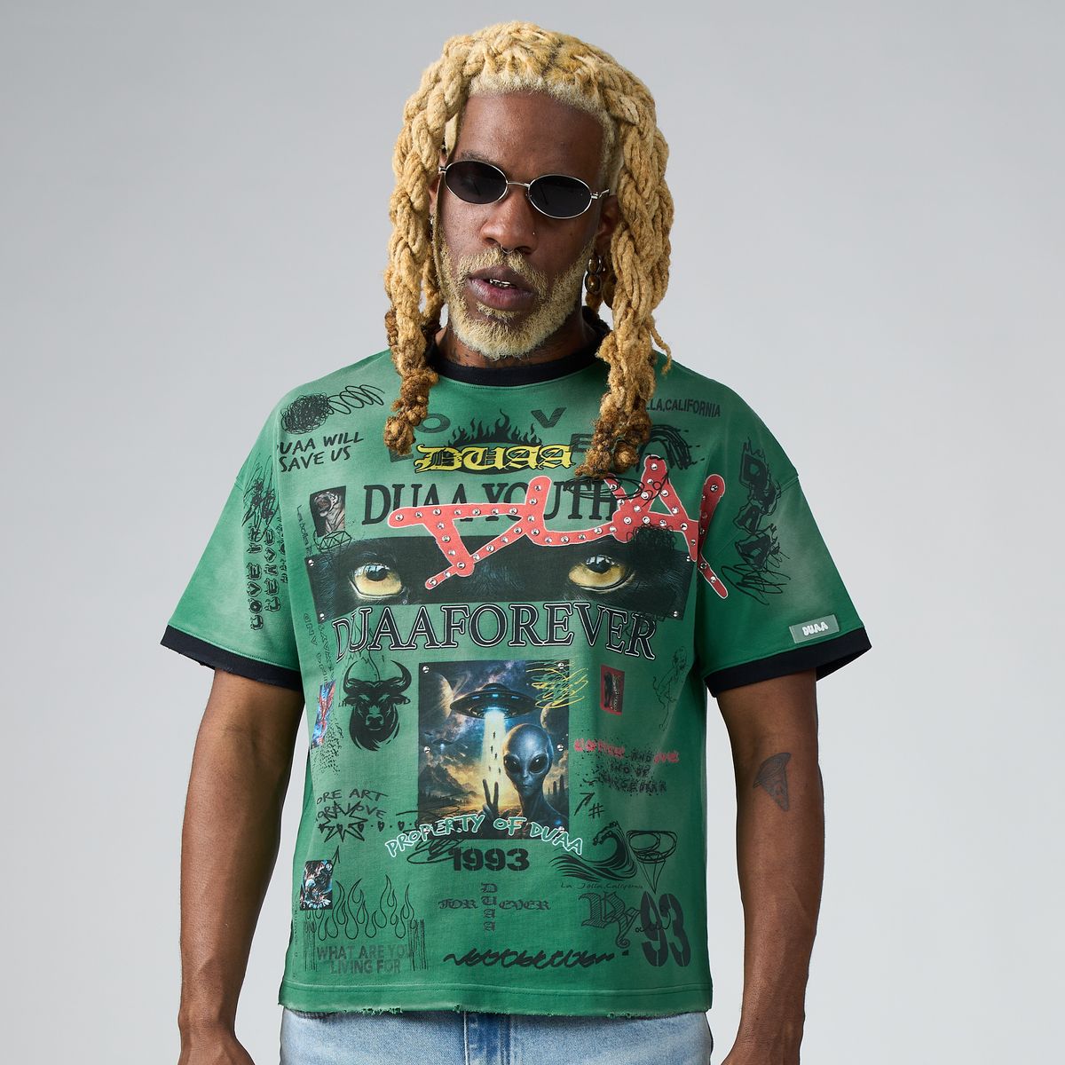 Men's Duaa Amazon T-Shirt Green Amazon-Grn