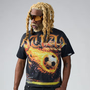 Men's Duaa Futbol T-Shirt Black Futbol-Blk