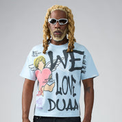 Men's Duaa We Love T-Shirt Blue Welove-Blue