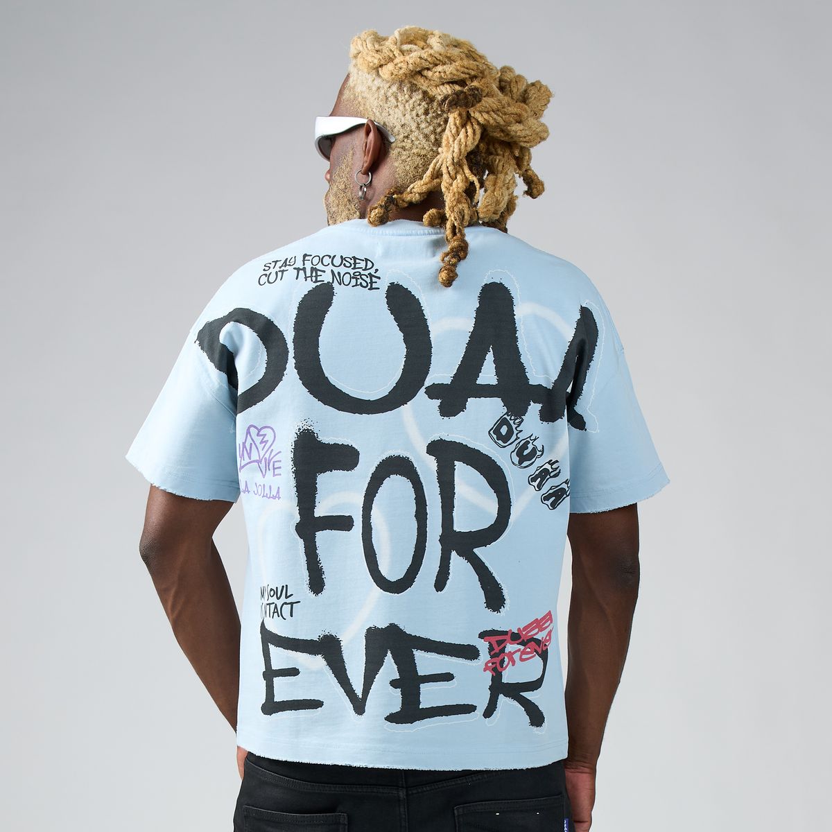 Men's Duaa We Love T-Shirt Blue Welove-Blue
