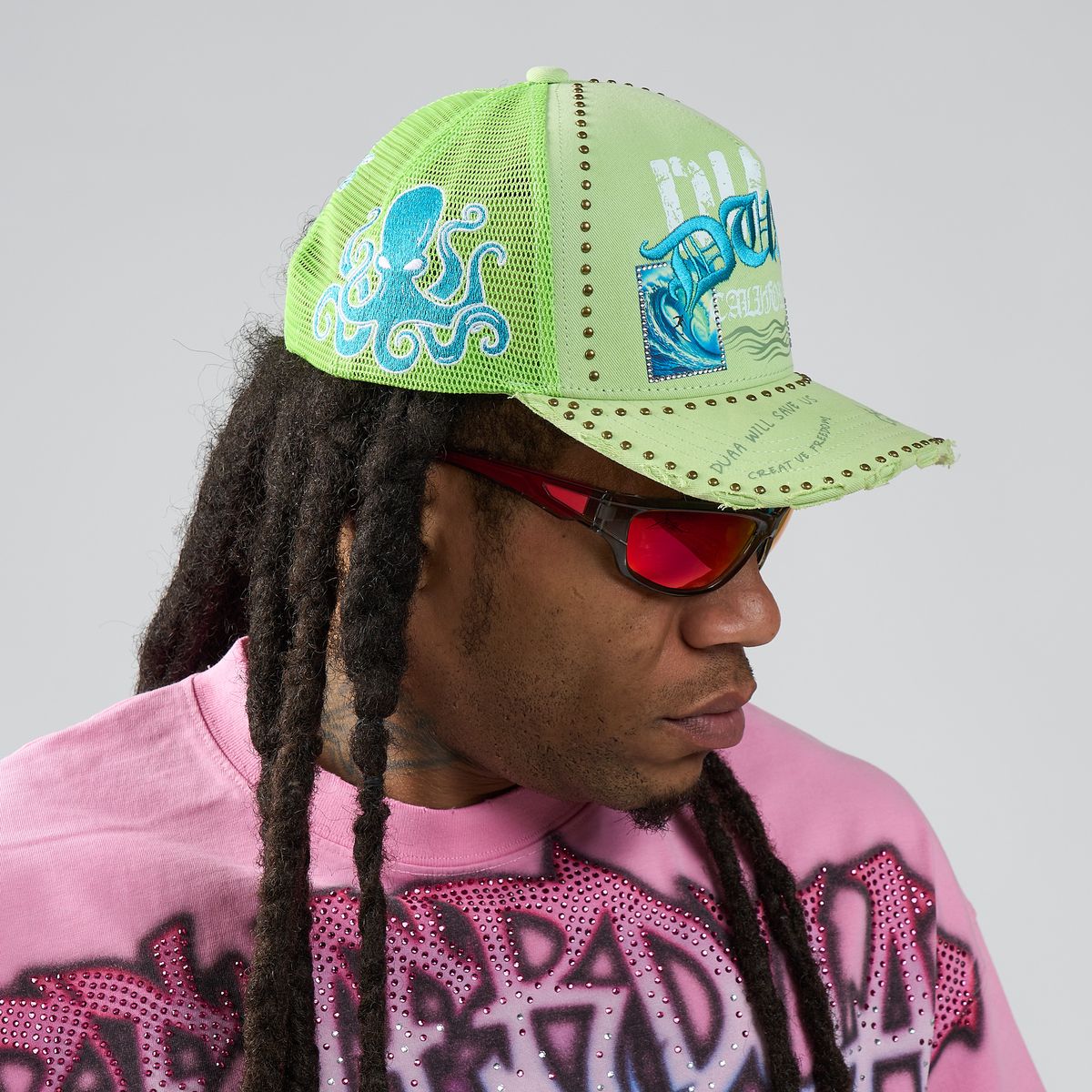 Men's Duaa Wave Hat Green Wavehat-Grn