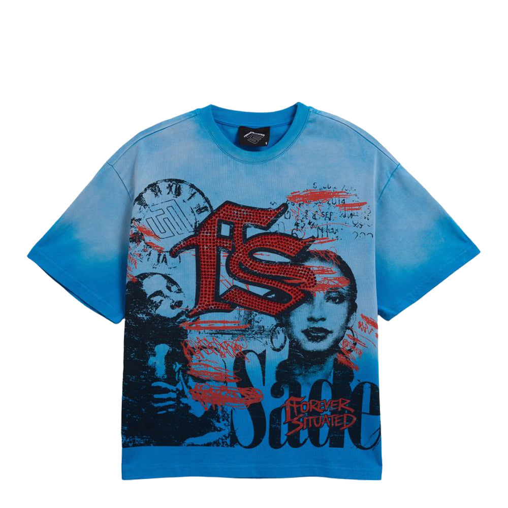 Men's Forever Situated SADE Sade FS T-Shirt Blue fssadet-blue