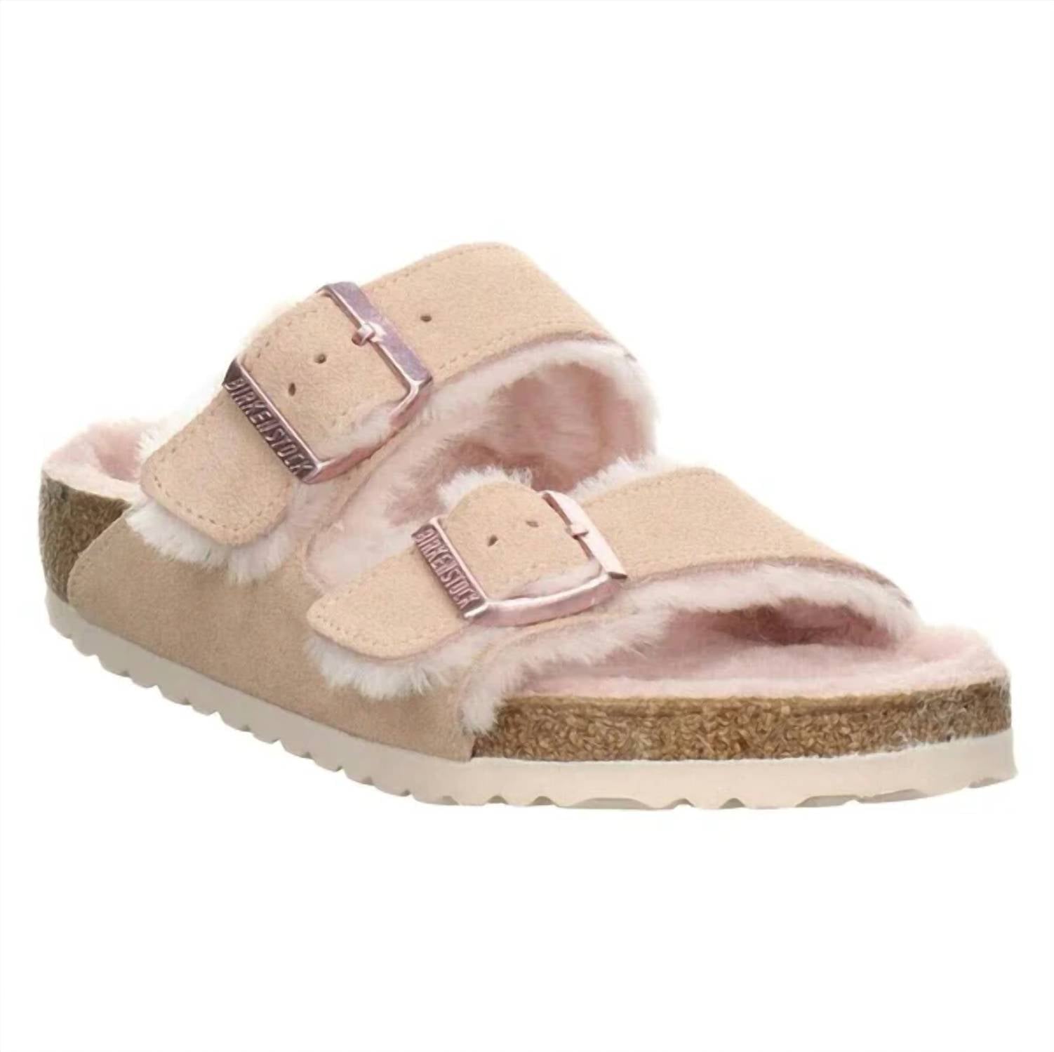 Women's Arizona Shearling Sandal In Light Rose