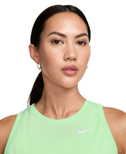 Women's Nike Dri-FIT Tank Top Light Green Pullover Relaxed Fit Active FTS504