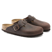 Women's Boston Soft Footbed Oiled Leather Shoe In Habana