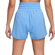 Women's Nike One Shorts Blue Dri-FIT Brief Lined High-Waisted Active SRT87