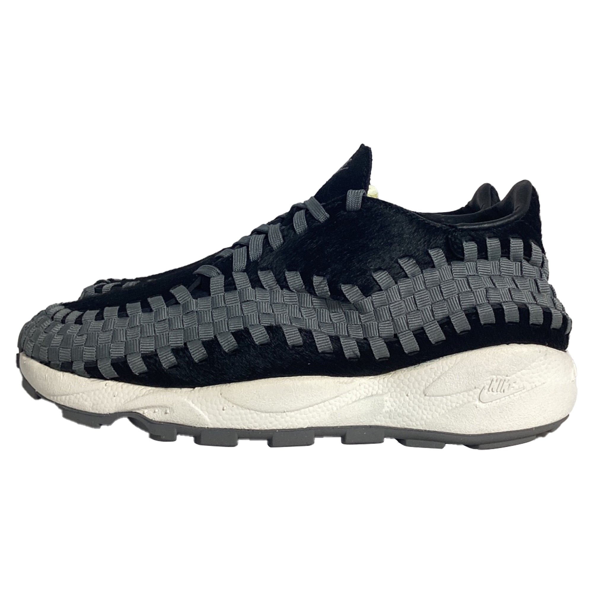 Nike Air Footscape Woven Sneakers in Black Pony Hair