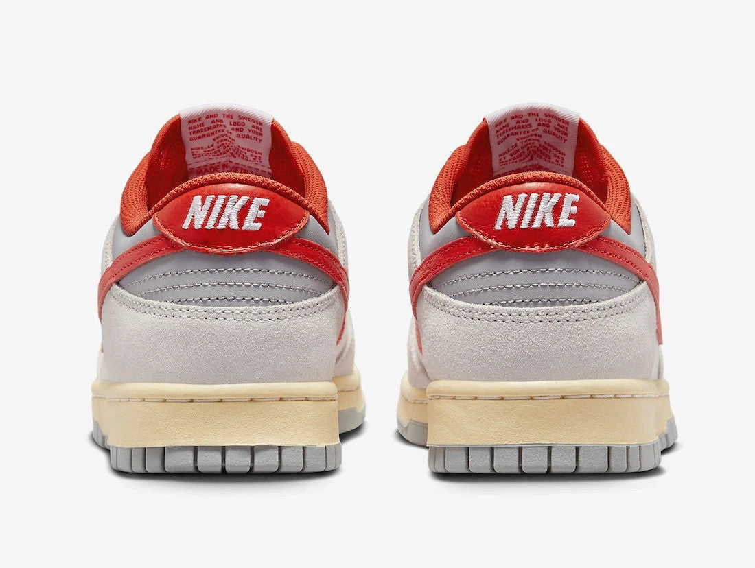 Men's Nike Dunk Low 'Athletic Department' FJ5429-133 Sneaker Gray Red Casual Shoes