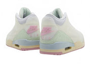 Air Jordan Retro 3 "spring Is In The Air" Sneakers In Sail/jade Aura/aura/iced Carmine/muslin/iris Whisper