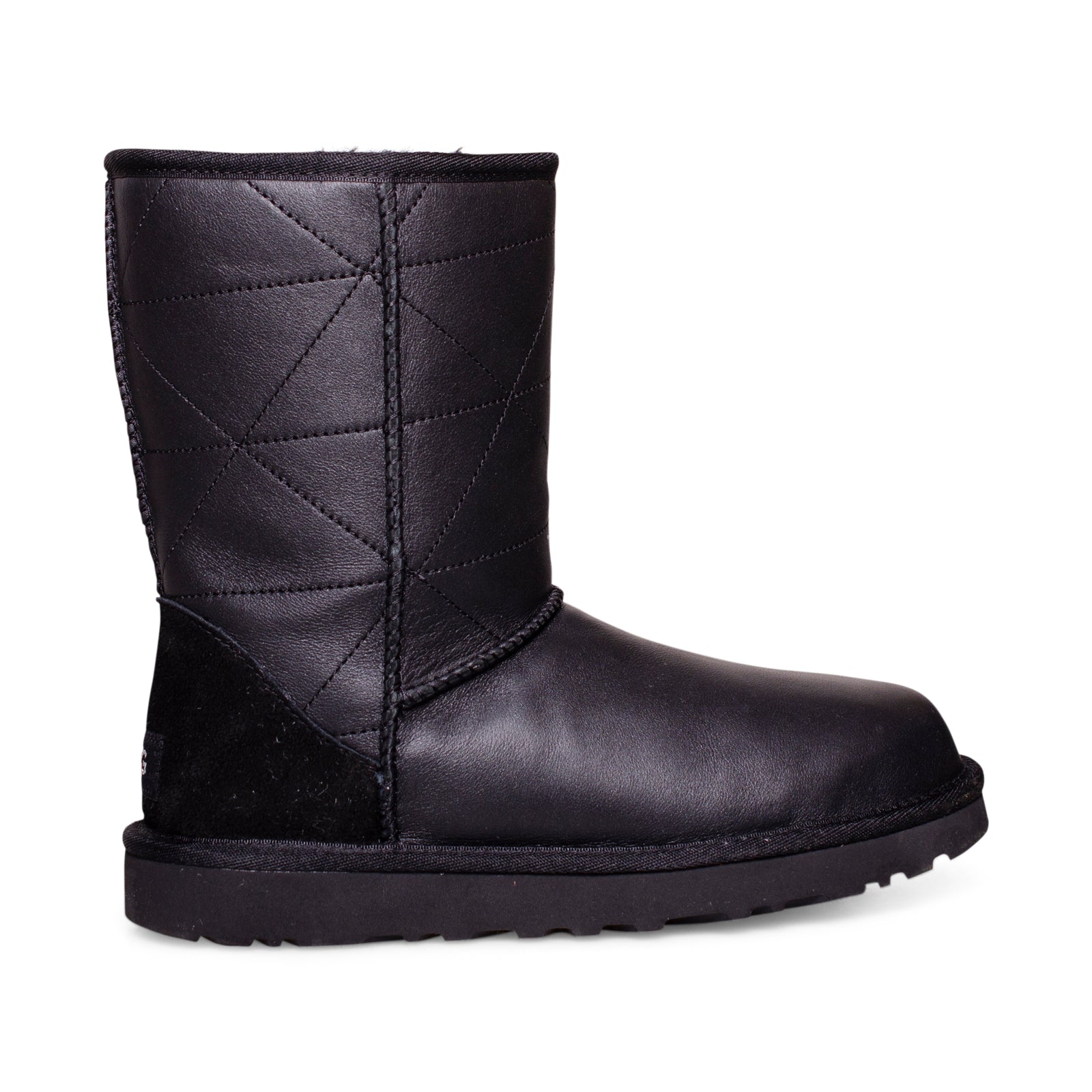 UGG Classic Short Pearlized Black Boots - Women's
