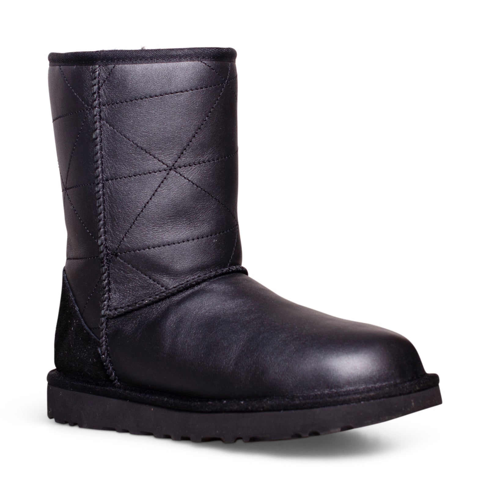 UGG Classic Short Pearlized Black Boots - Women's