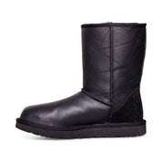 UGG Classic Short Pearlized Black Boots - Women's