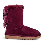 UGG Bailey Bow Crushed Velvet Wild Grape Boots - Women's