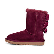UGG Bailey Bow Crushed Velvet Wild Grape Boots - Women's