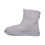 UGG Classic Zip It Mini Glacier Grey Boots - Women's