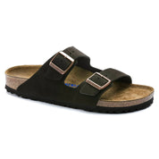 Unisex Arizona Soft Footbed Suede Sandals In Mocha