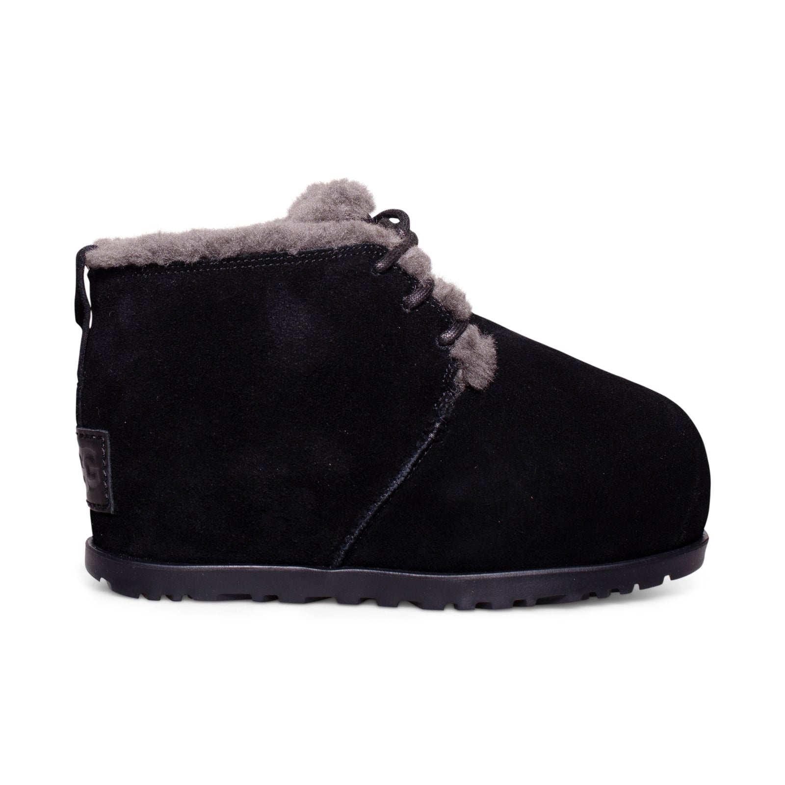 UGG Pumped Lace Up Black Boots - Women's
