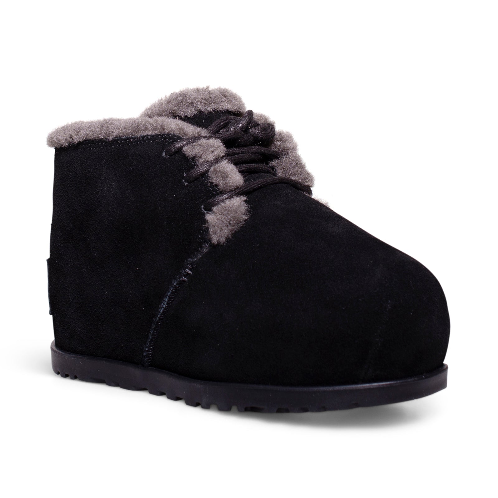 UGG Pumped Lace Up Black Boots - Women's