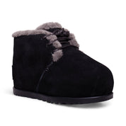UGG Pumped Lace Up Black Boots - Women's