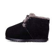 UGG Pumped Lace Up Black Boots - Women's