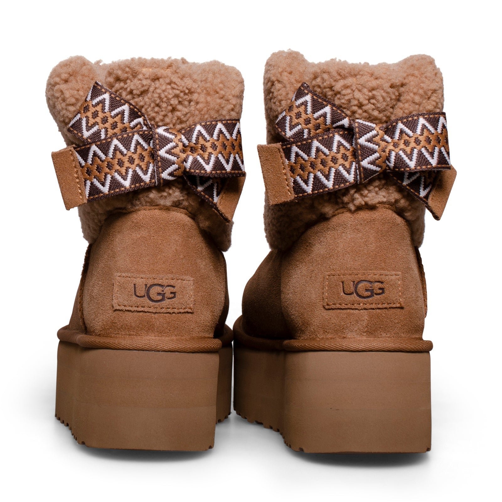 UGG Classic Mini Maxi Curly Chestnut  Boots - Women's