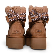 UGG Classic Mini Maxi Curly Chestnut  Boots - Women's