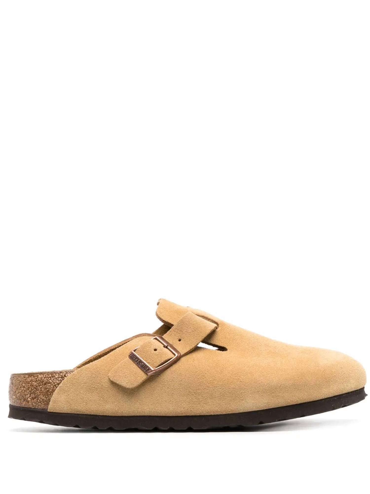 Unisex - Boston Suede Clogs In Latte Cream
