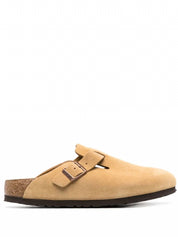 Unisex - Boston Suede Clogs In Latte Cream