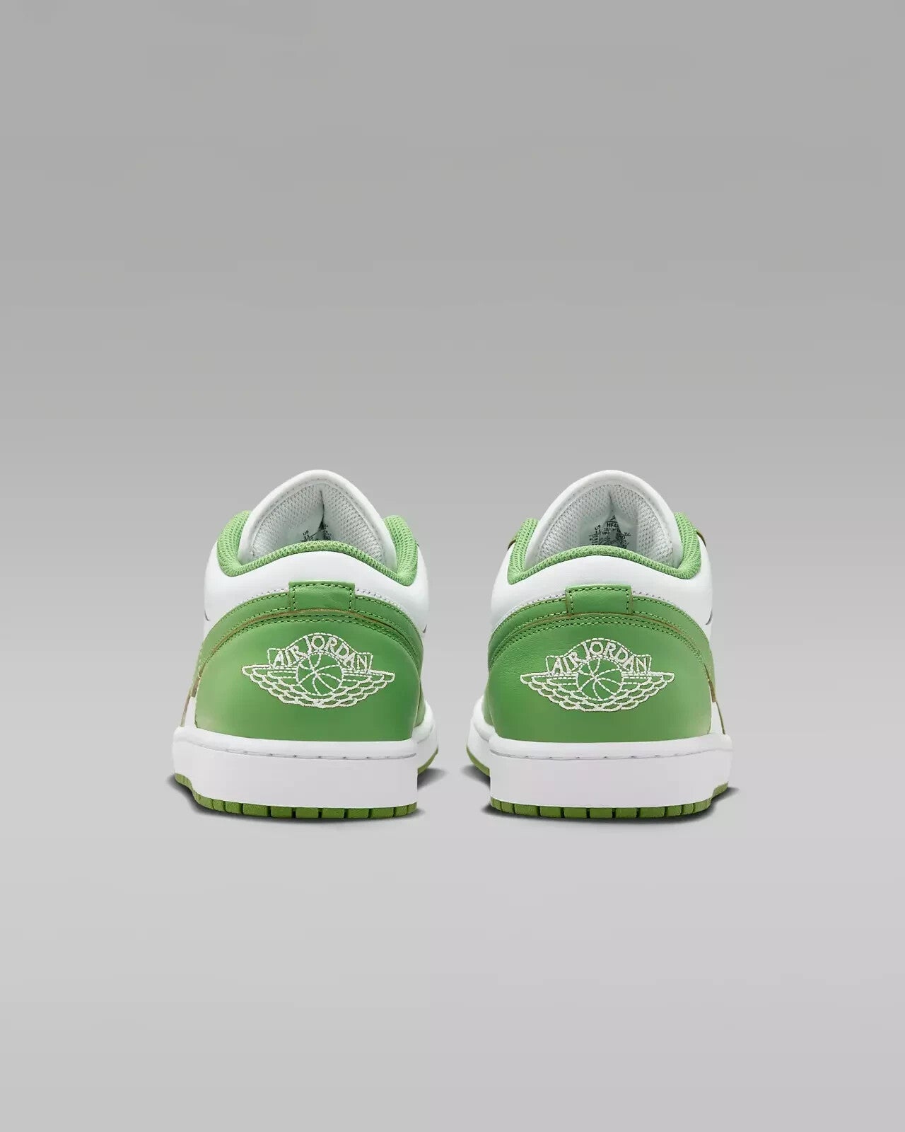 Men's Nike Air Jordan 1 Low SE HF4823-100 Sneaker White Green Leather Shoes TF6886 (White,8.5)