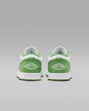 Men's Nike Air Jordan 1 Low SE HF4823-100 Sneaker White Green Leather Shoes TF6886 (White,8.5)