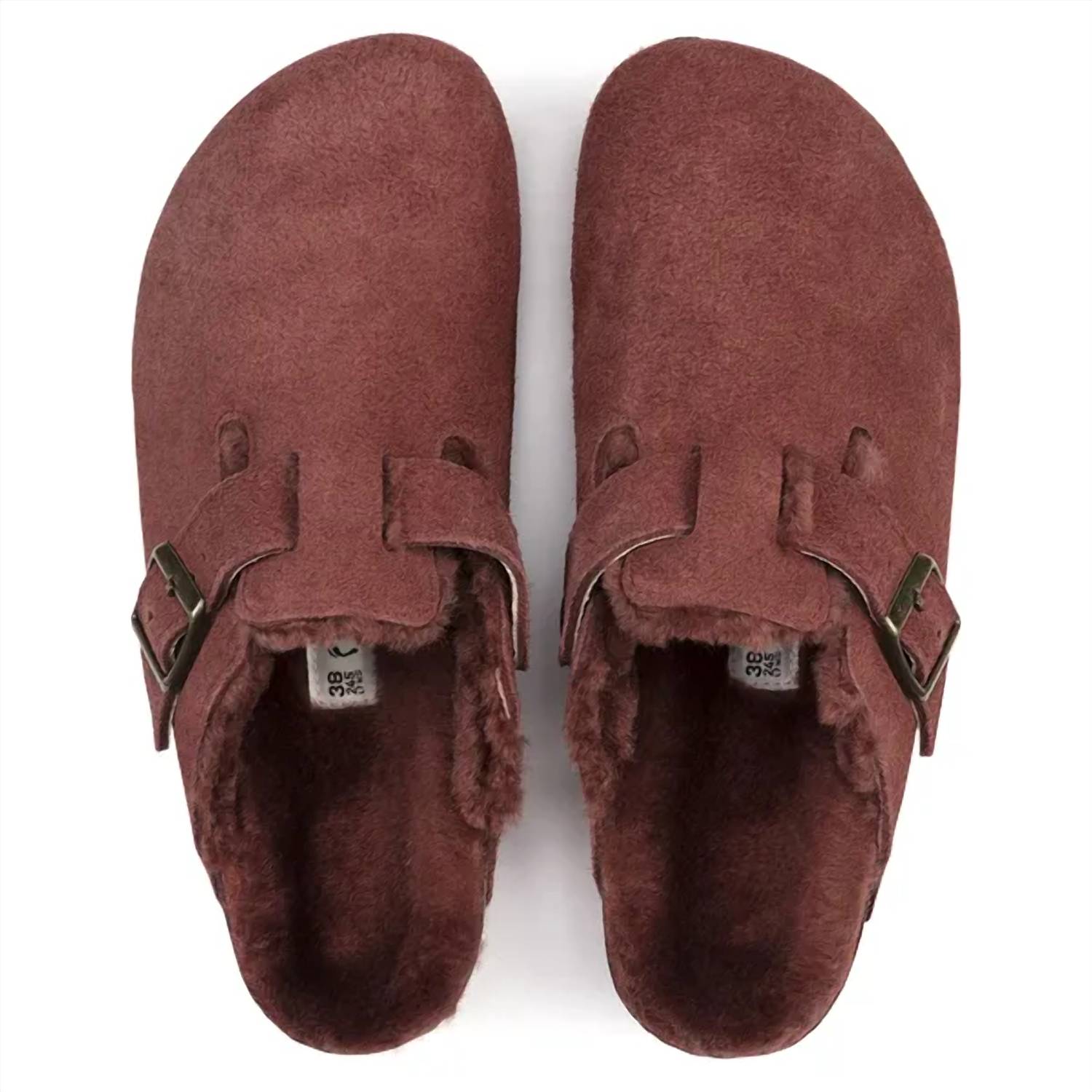 Unisex Boston Shearling Clog In Antique Port