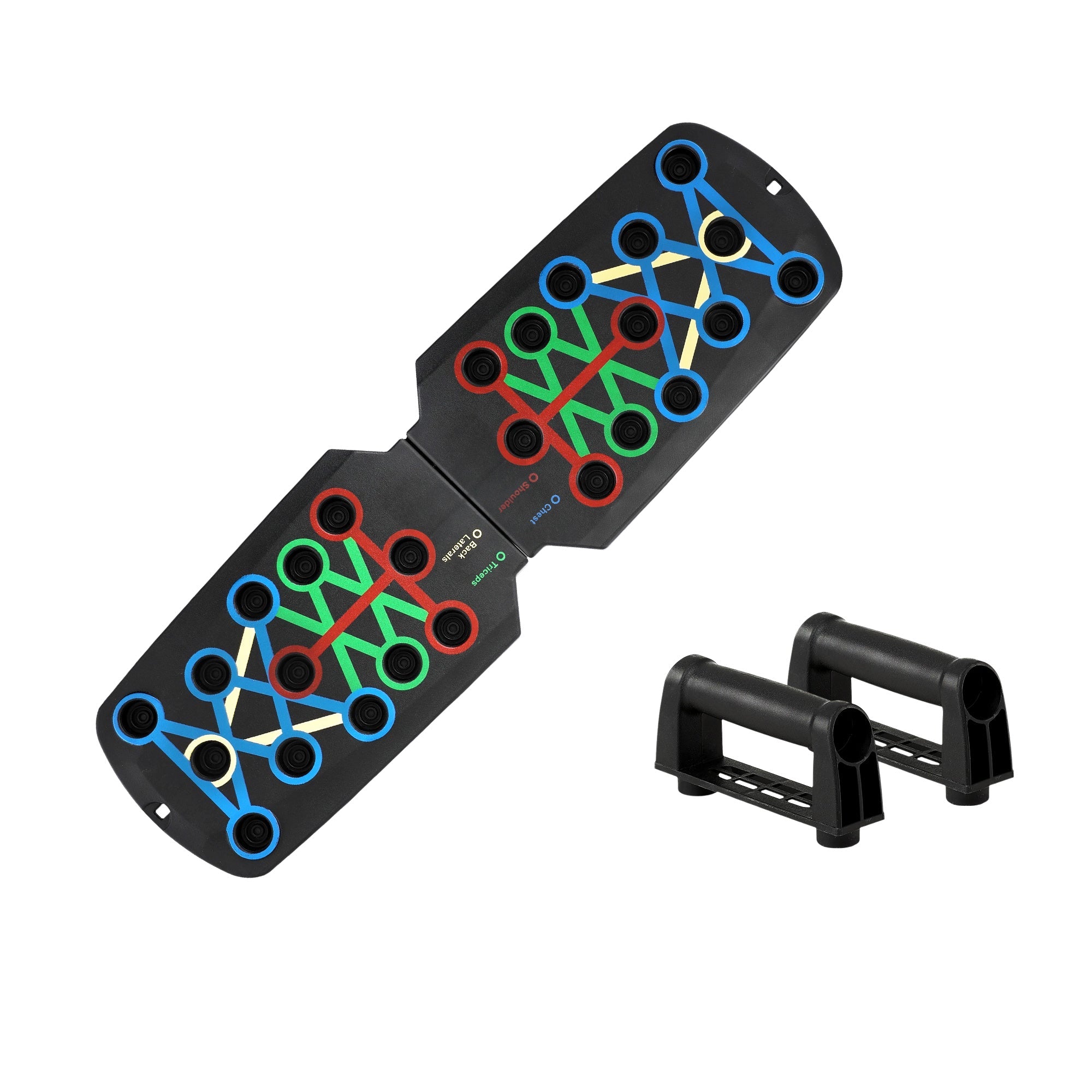 Everfit Push Up Board Home Gym Multi Function Workout Rack Black