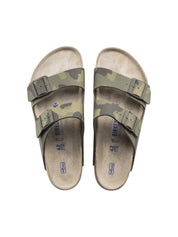 Men's Arizona Soft Footbed Sandals In Desert Soil/camo Green