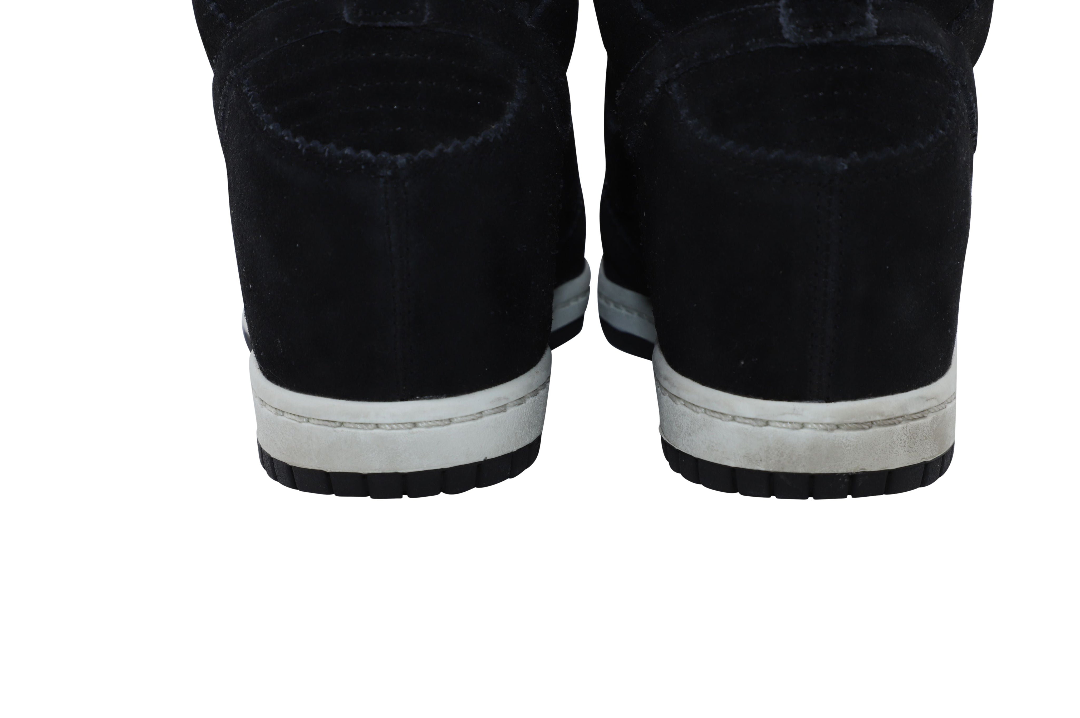 Nike Dunk Sky Hi Sneakers in Black Gum Leather