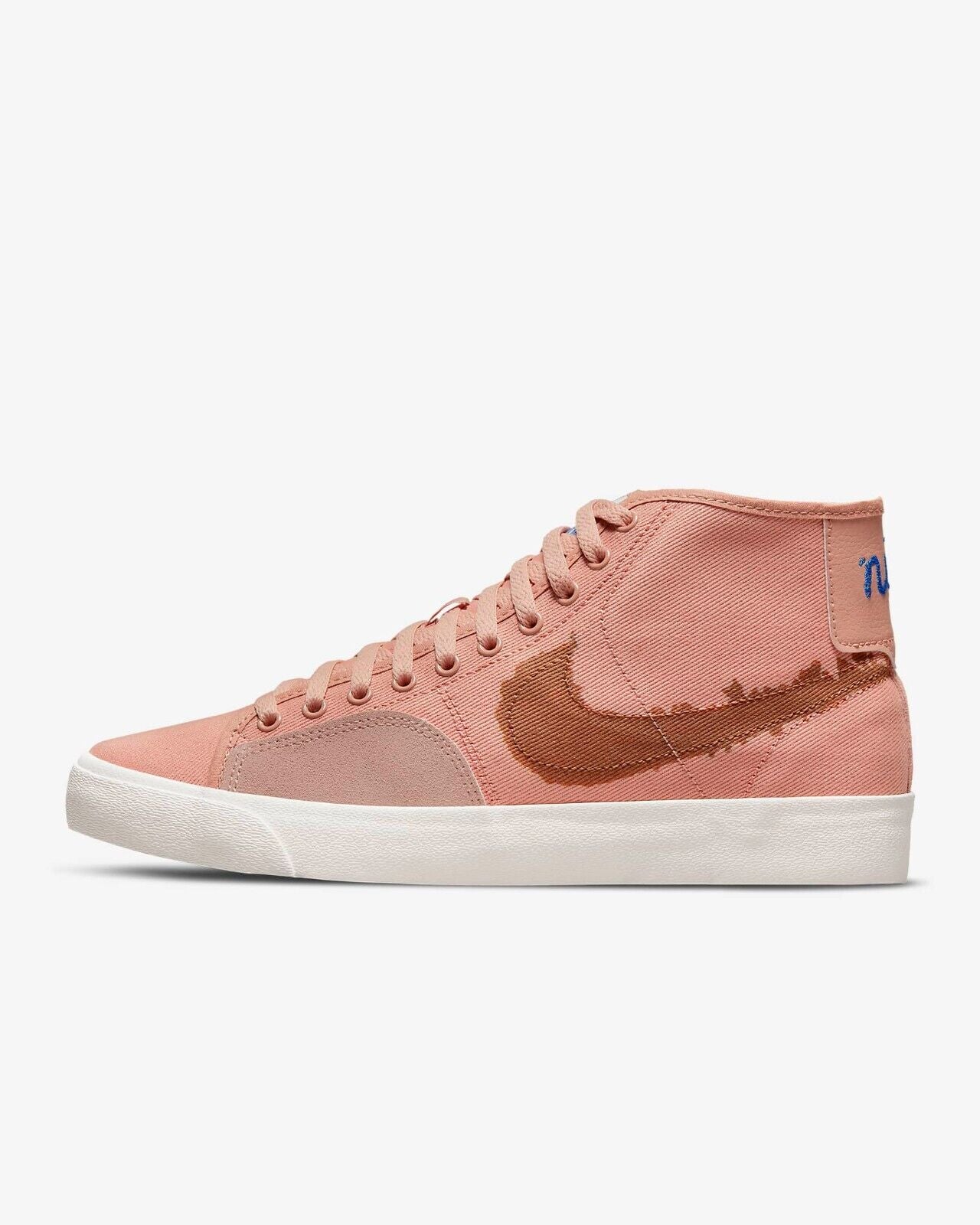 Men's Nike SB Blazer Court Mid Premium DM8553-601 Skateboard Shoes Rose Whisper