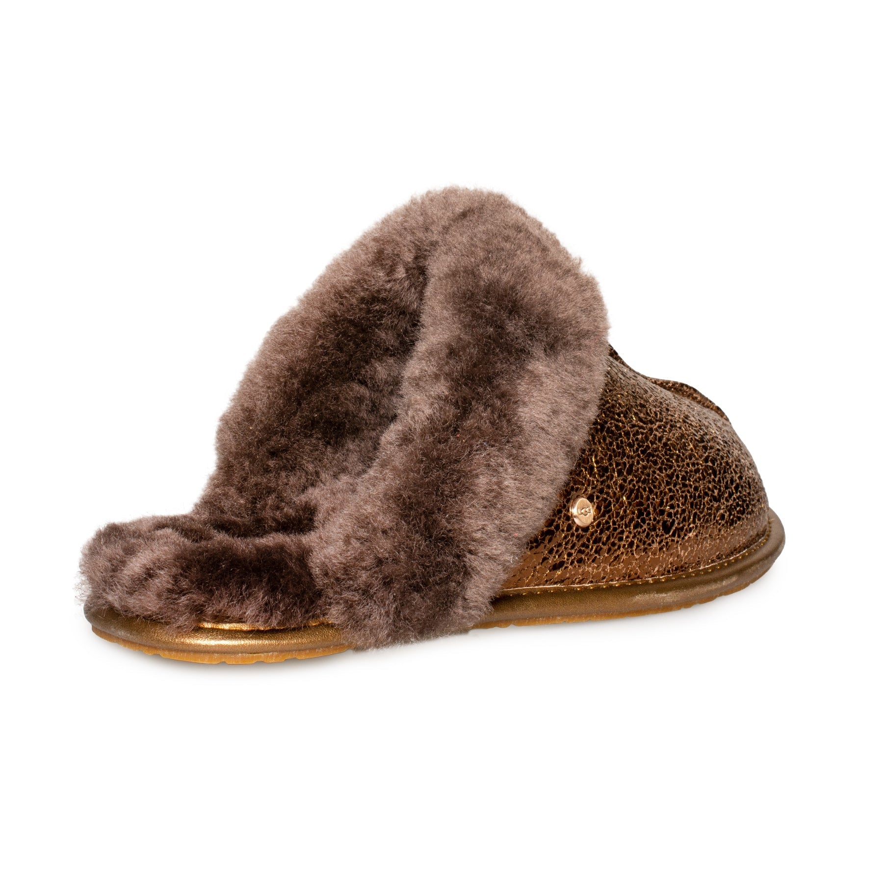 UGG Scuffette II Metallic Sparkle Bronze Slippers - Women's