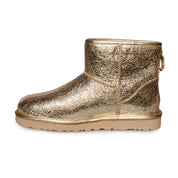 UGG Classic Mini Metallic Sparkle Soft Gold Boots - Women's