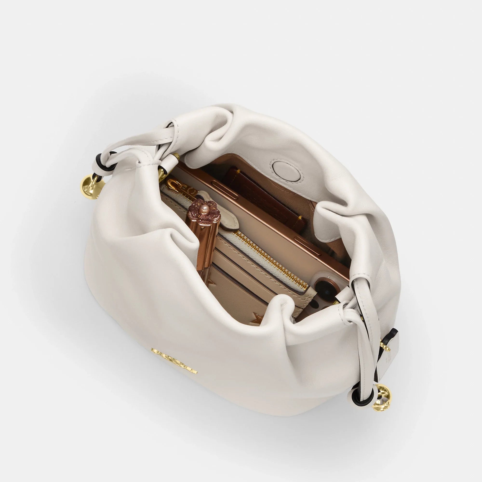 Coach Outlet Faye Mini Drawstring Bag With Ruching