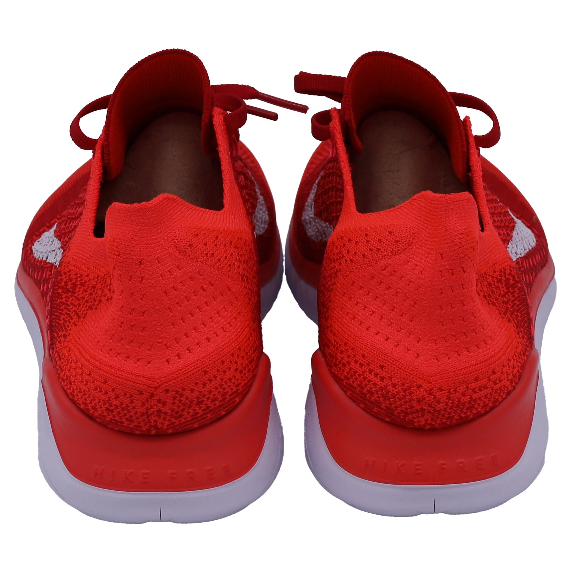 Nike Free RN Flyknit Sneakers in Red Bright Crimson Polyester