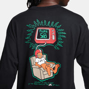Sb Brainwash Skate Long Sleeve T-Shirt In Black